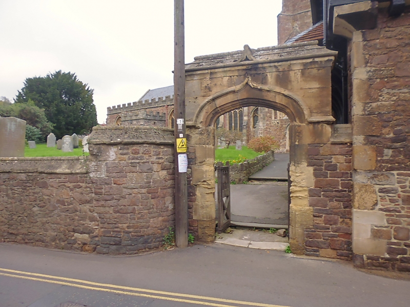 South Wall Of Churchyard And Gateway Dunster Somerset