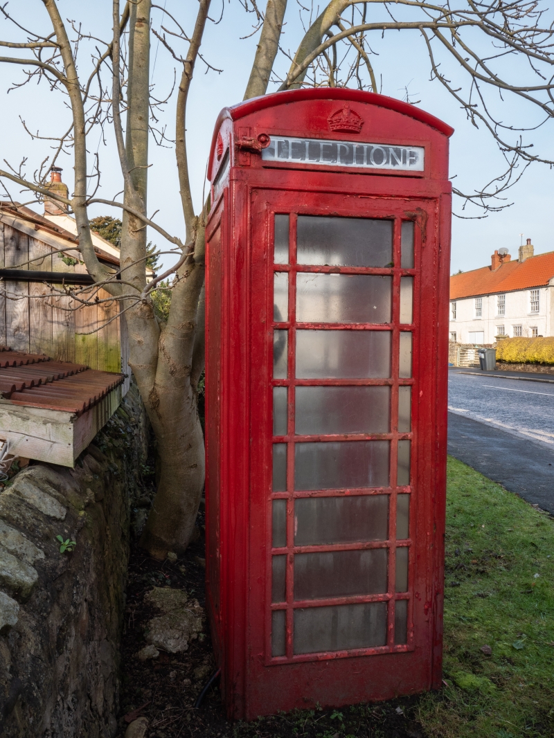 K6 Telephone Kiosk Opposite Old Hall, High Coniscliffe, Darlington