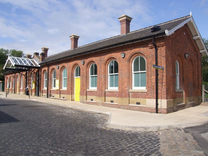 Ormskirk Railway Station, Booking Office Etc on East Side of Track ...