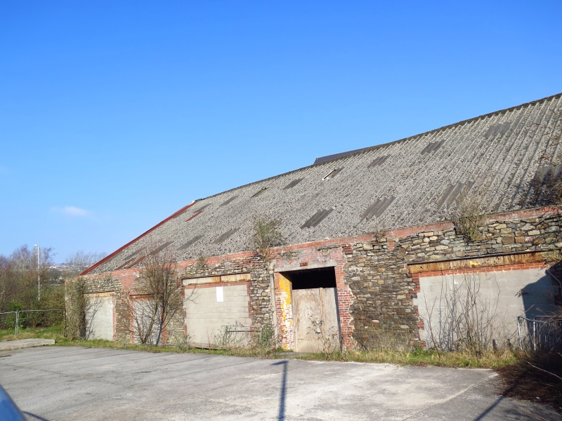 Former smelter sheds at Upper Bank Works, Bonymaen (Bôn-y-maen ...